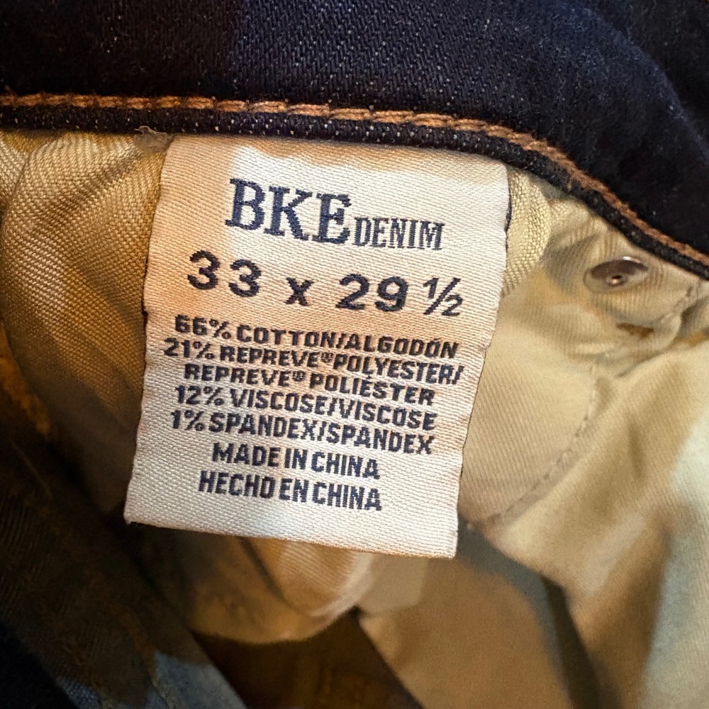 BKE Payton Mid-Rise Bootcut Jeans Dark Wash Universal Fit 33 x 29.5 Womens - Picture 5 of 11